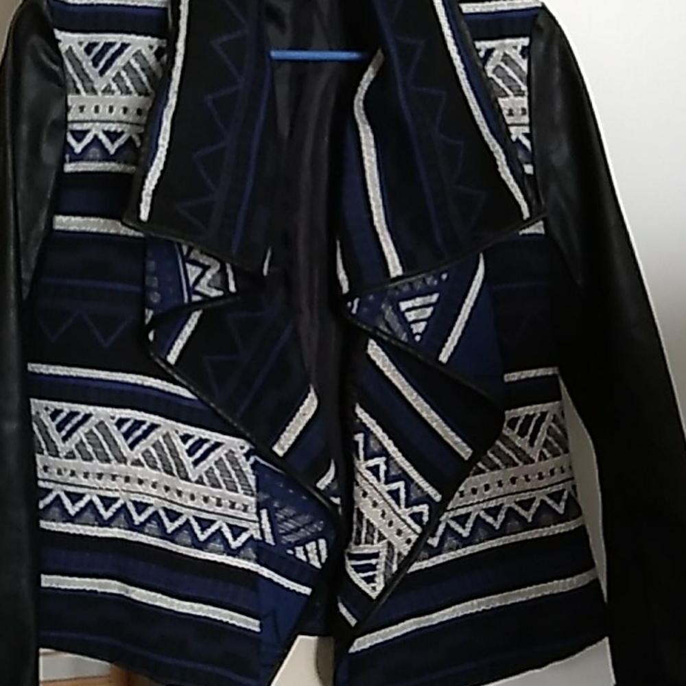 Blue print jacket